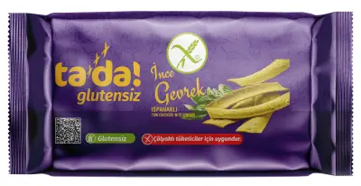 Tada Glutensiz İnce Gevrek Ispanaklı 85 gram - 1